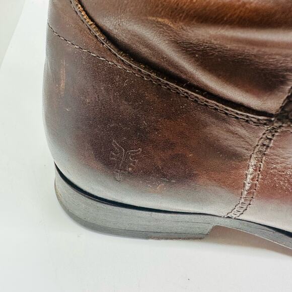 Vintage Frye Melissa Button Cognac Tall Riding Boots size 7 - Picture 10 of 11